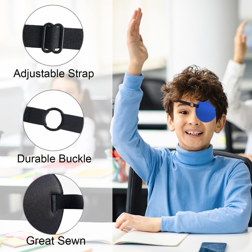 THSIREE Blue Eye Patch 2-Pack – 3D Concave Shape