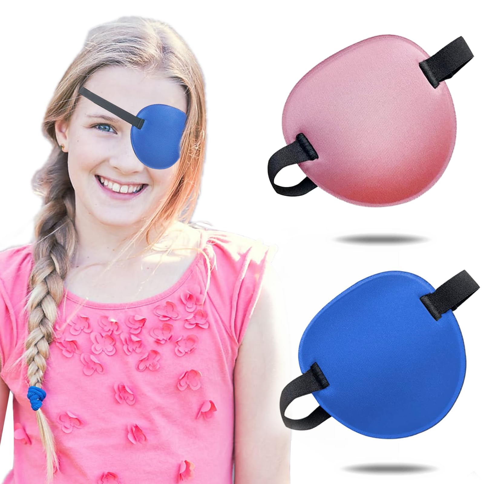 Blue THSIREE eye patch front view