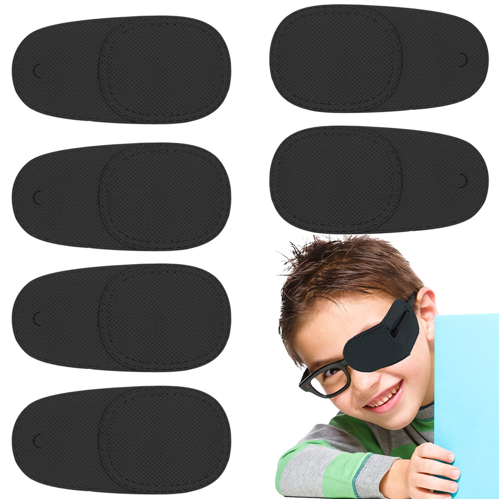 THSIREE eye patch for glasses – soft material close-up