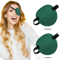 THSIREE green eye patch with 3D adjustable design and soft foam padding