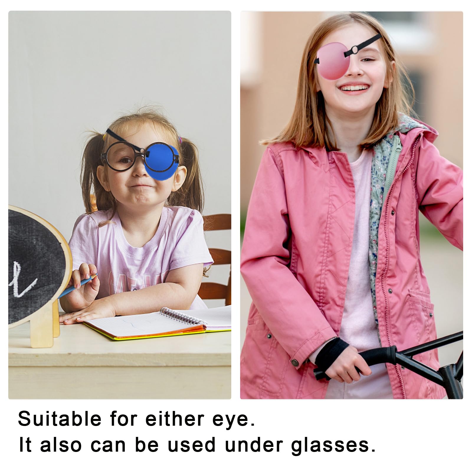 Adjustable elastic headband on THSIREE eye patch