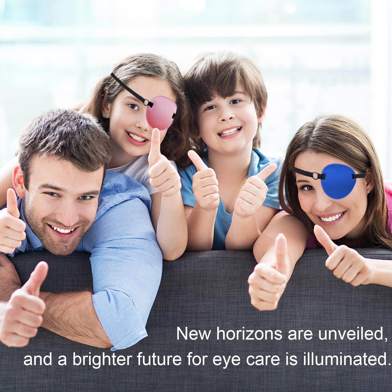 Package includes two THSIREE pink eye patches for adults and kids