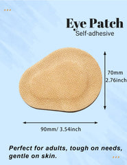 Soft non woven cotton eye patch for adults, nude, breathable