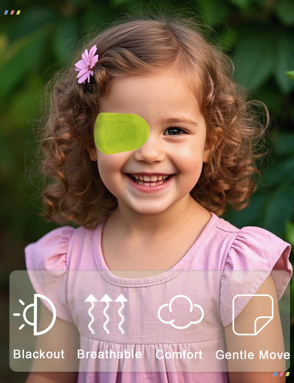 Yellow THSIREE adhesive eye patch