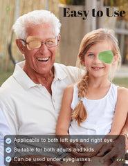 Breathable fabric eye patch for all-day comfort