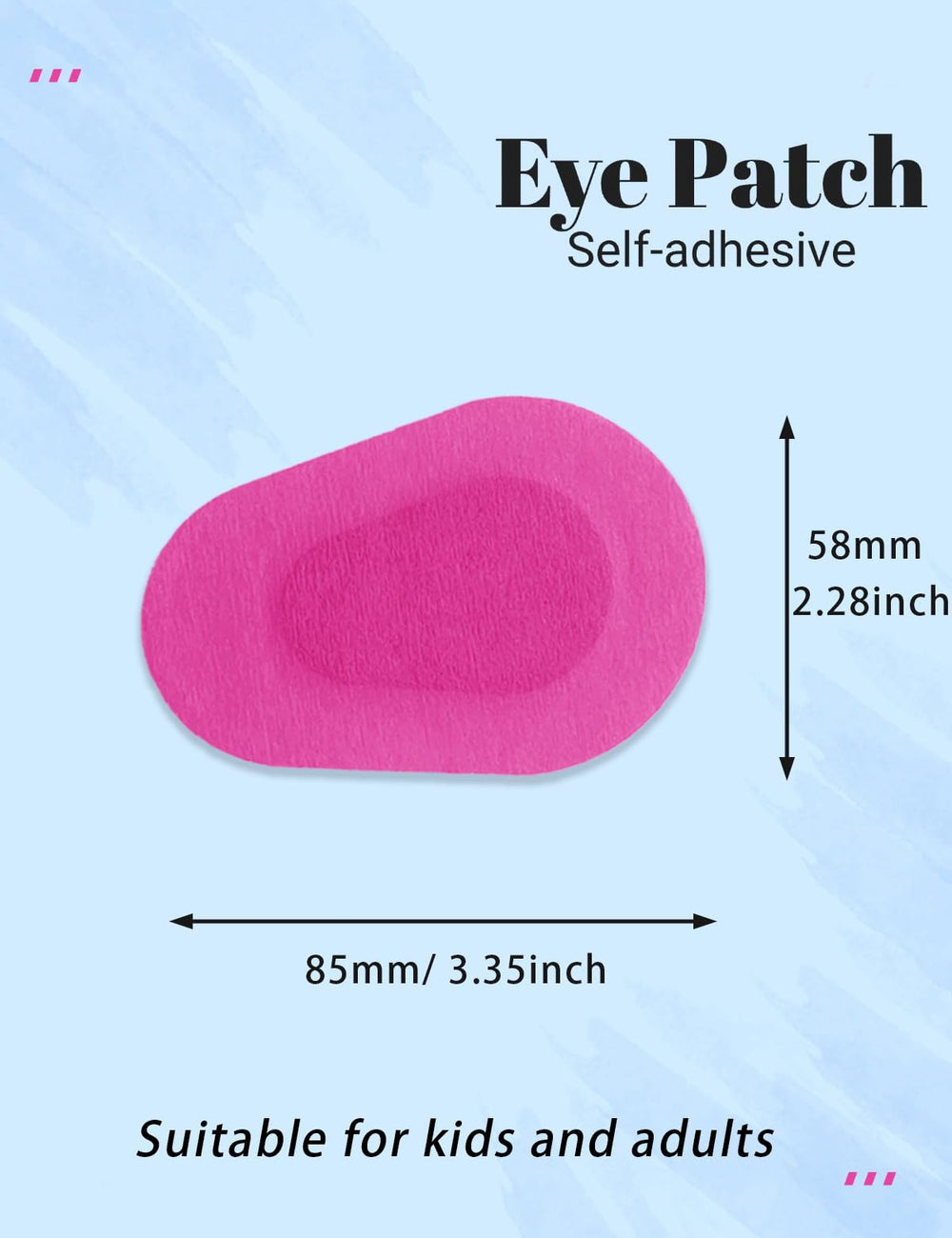Packaging of THSIREE rose eye patches, 20 individually wrapped
