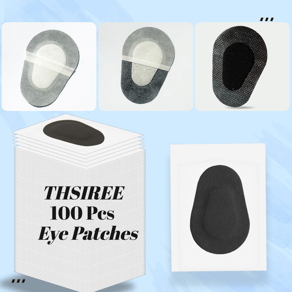 THSIREE black eye patches – 20-pack for kids' eye care