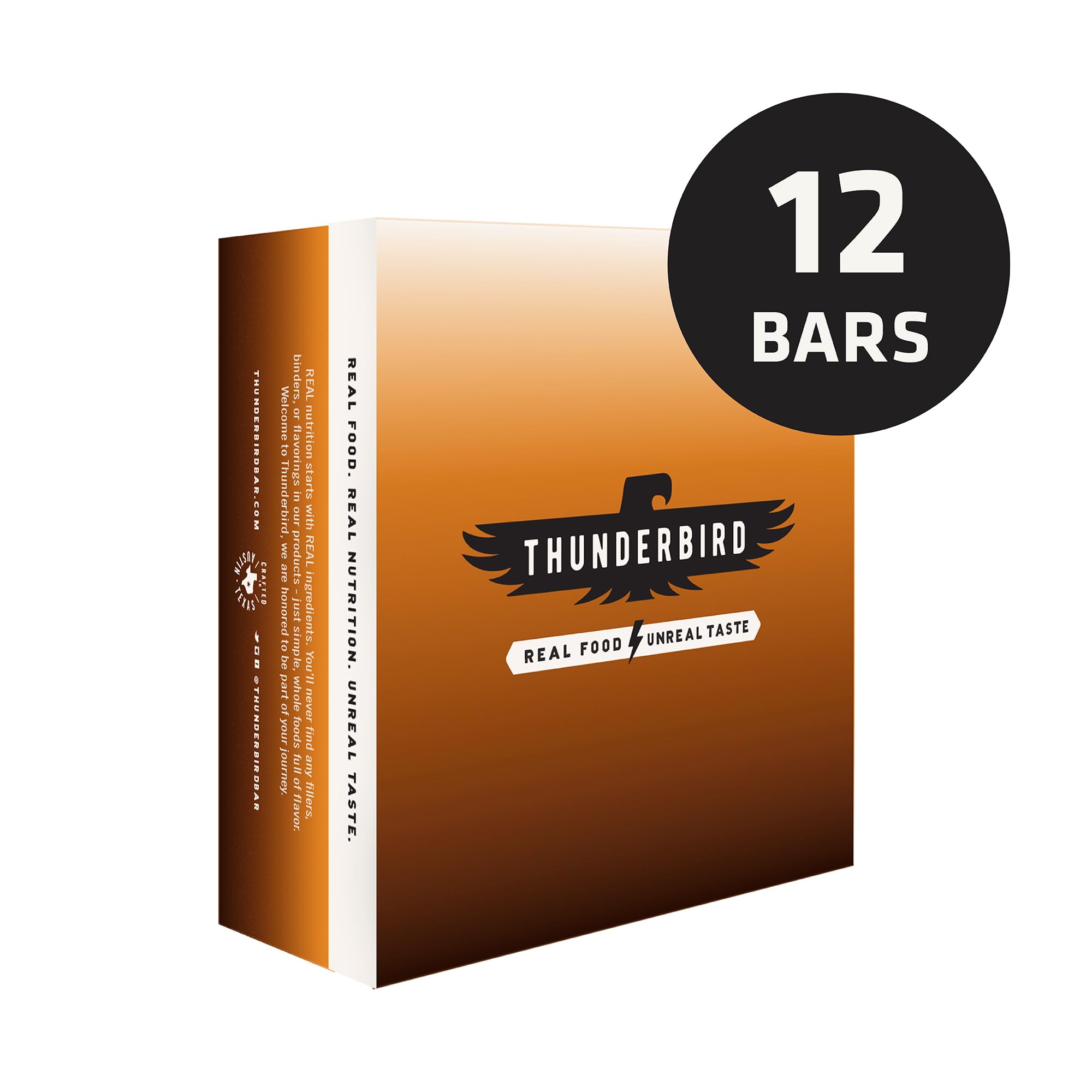 Thunderbird Bars gluten-free vegan ingredients display—dates, nuts, and chia for natural energy.