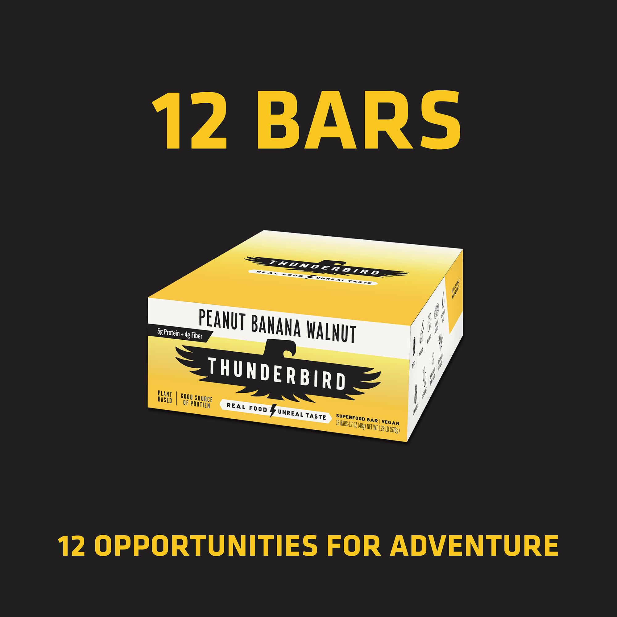 Thunderbird Bars ingredient blend with dates and nuts supports satisfying, plant-based snacking.
