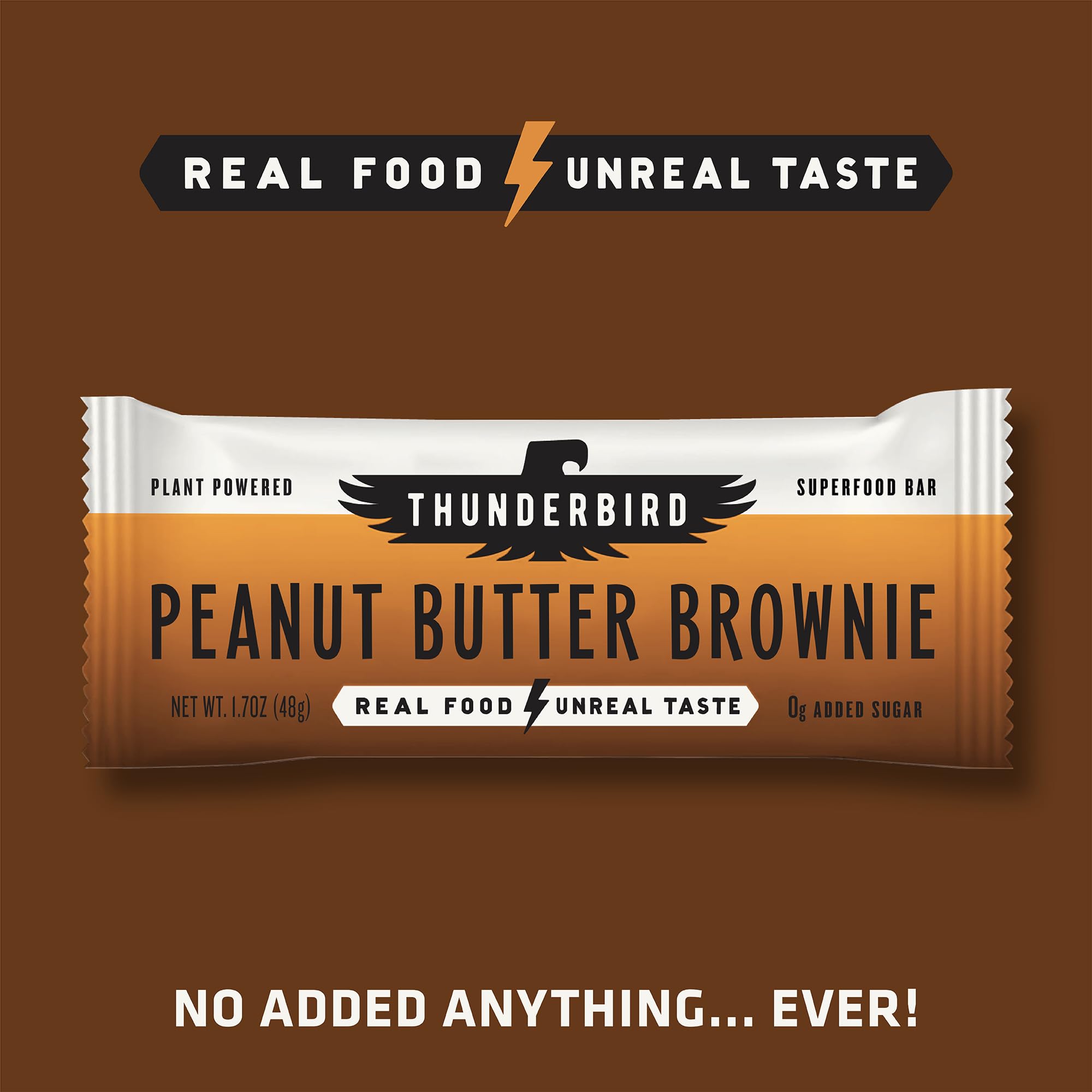 On-the-go energy snack image of Thunderbird Bars Peanut Butter Brownie