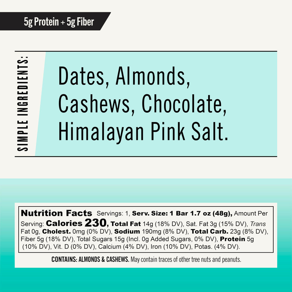 Thunderbird Real Food Bars close-up showing glossy chocolate and almond butter with sea salt.