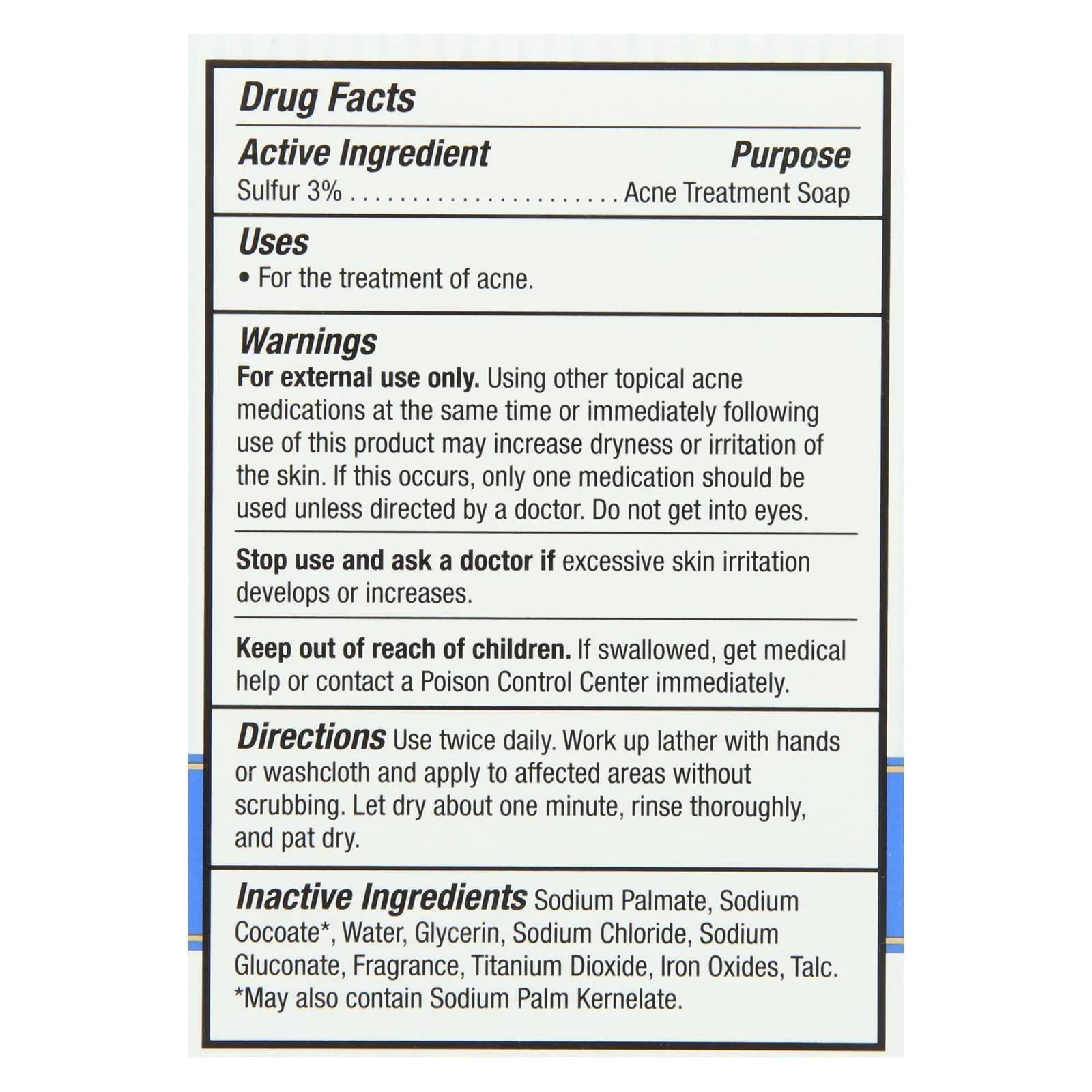 Thylox Medicated Soap Grandpa Soap Company 3.25 oz Bar - packaging and bar