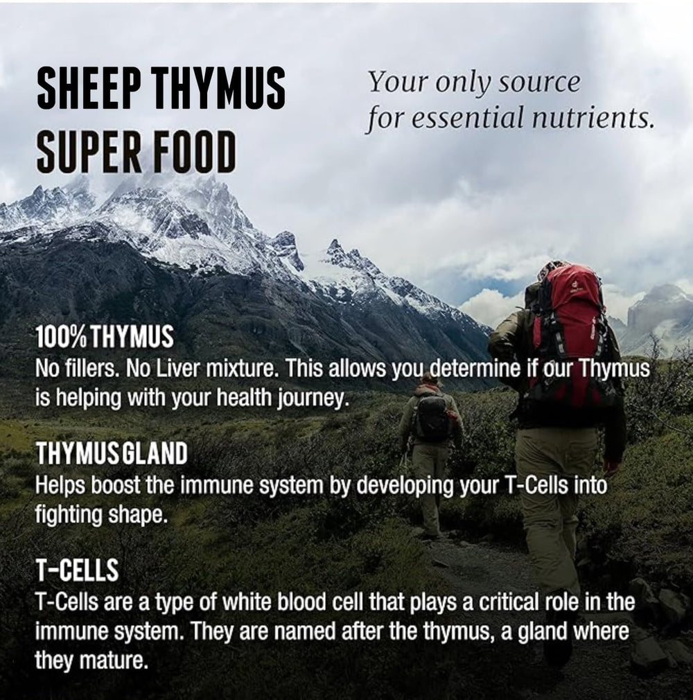 NZ-sourced thymus gland from grass-fed cattle