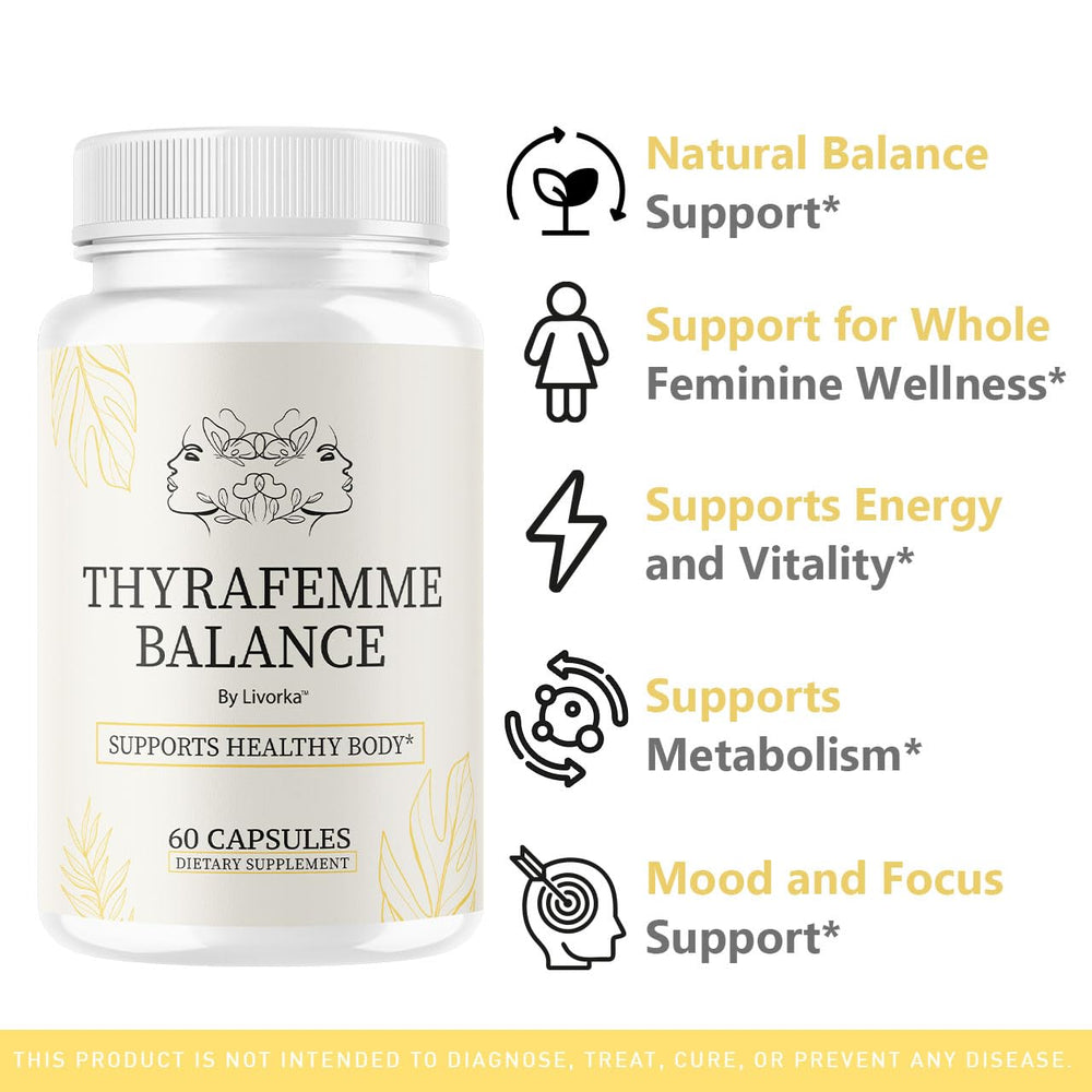 Two ThyraFemme Balance supplement bottles in a 2-pack