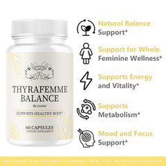 Two ThyraFemme Balance supplement bottles in a 2-pack