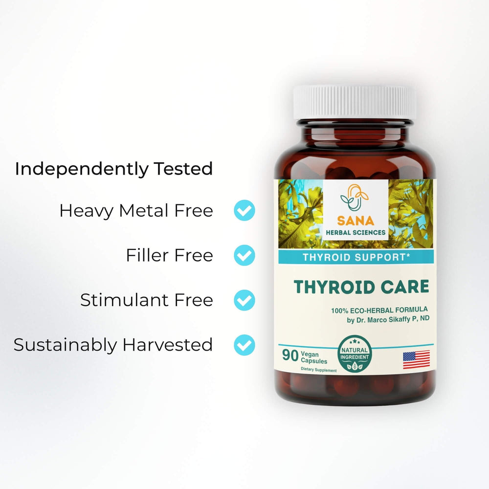 Illustration of thyroid health and hormone balance