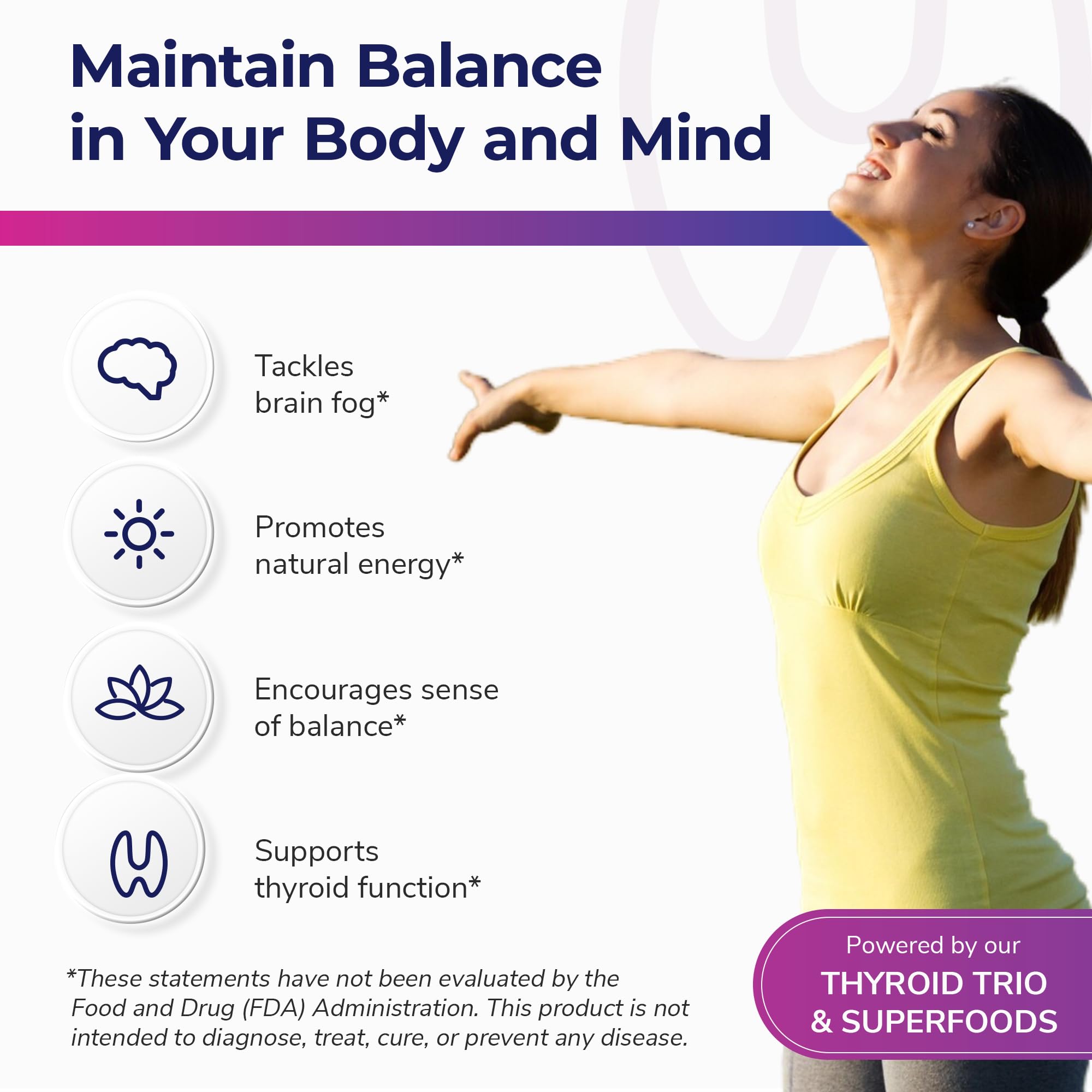 Zinc, selenium, and copper minerals for thyroid support