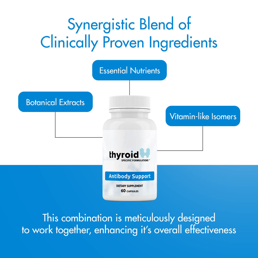 Thyroid Specific Formulations woman reading label indicating informed use