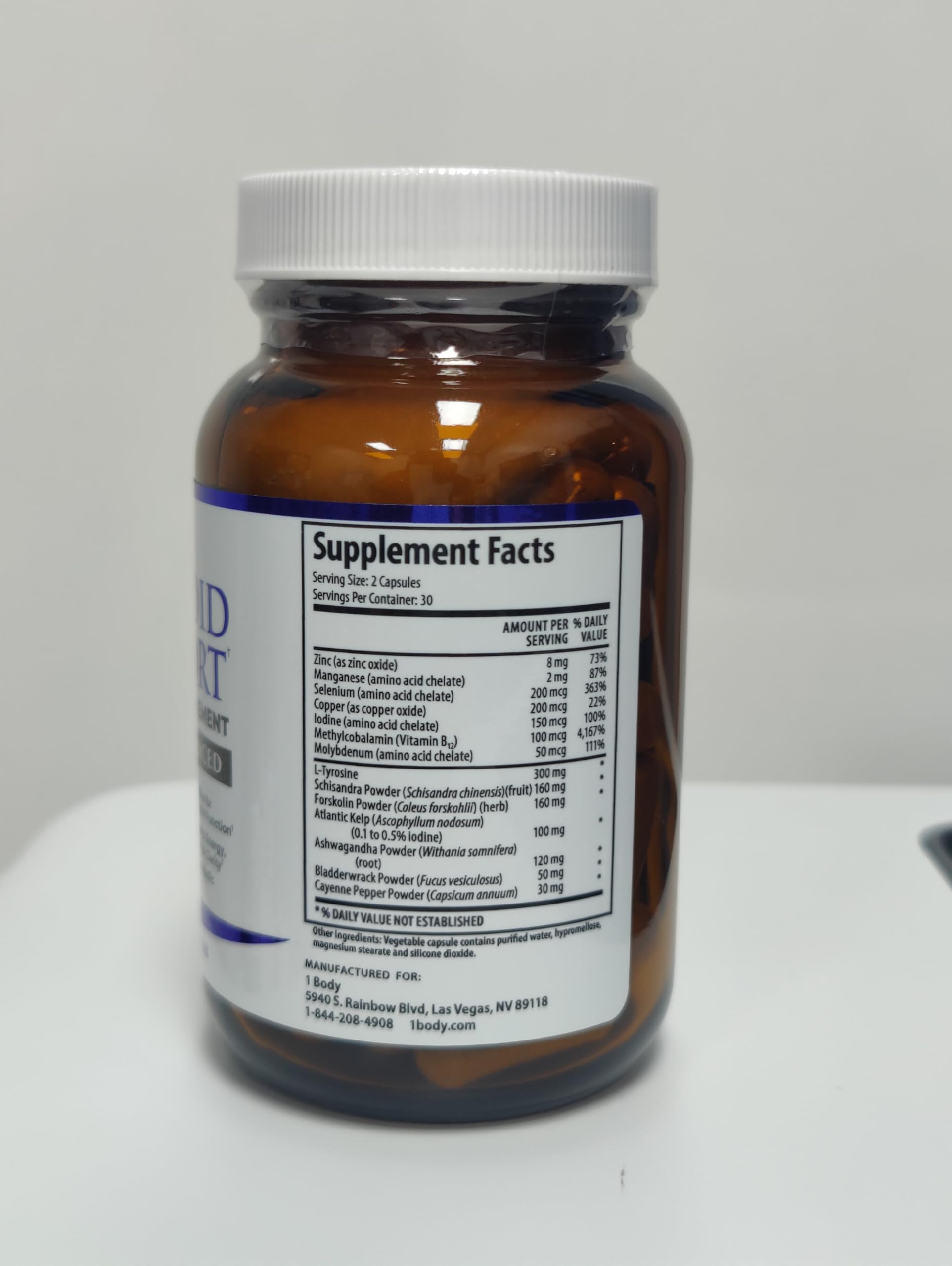 Adaptogens for stress and mood in thyroid formula