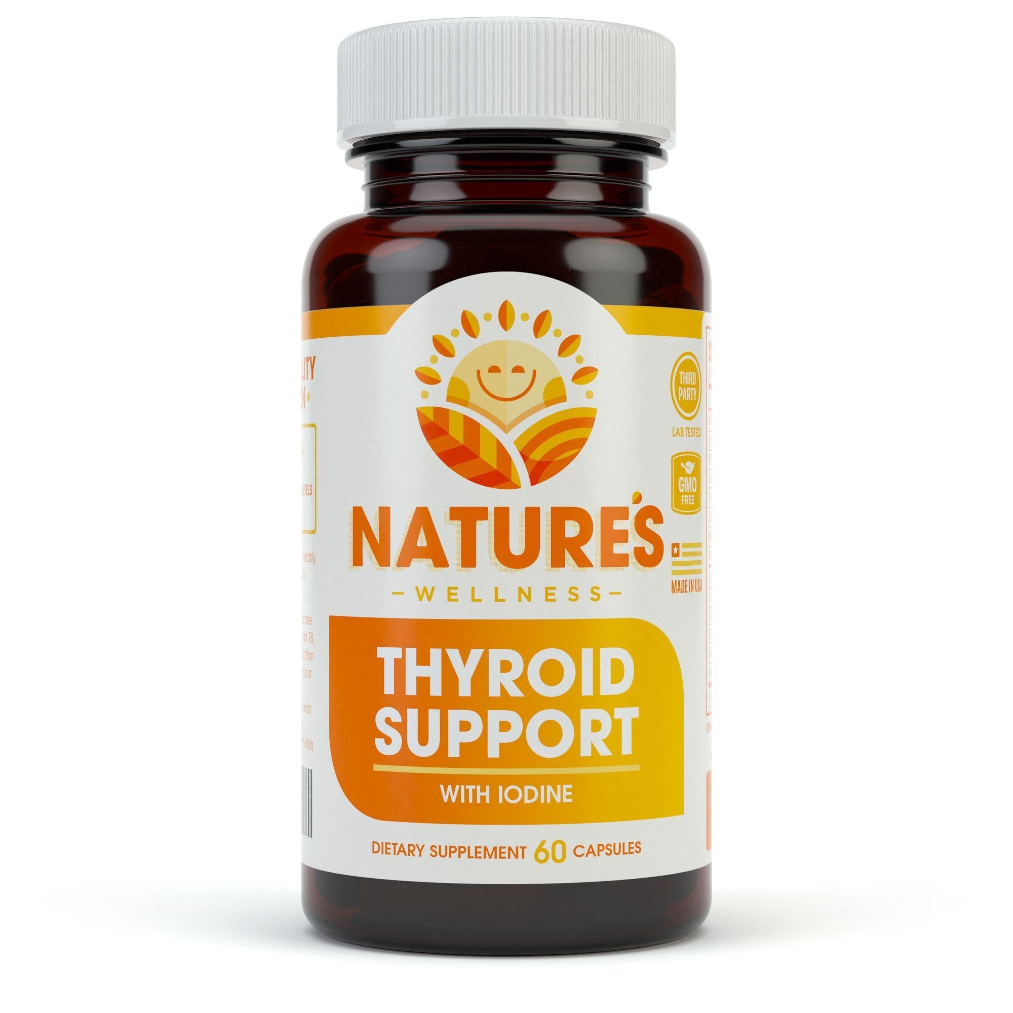 Thyroid Support Complex bottle with iodine and energy ingredients