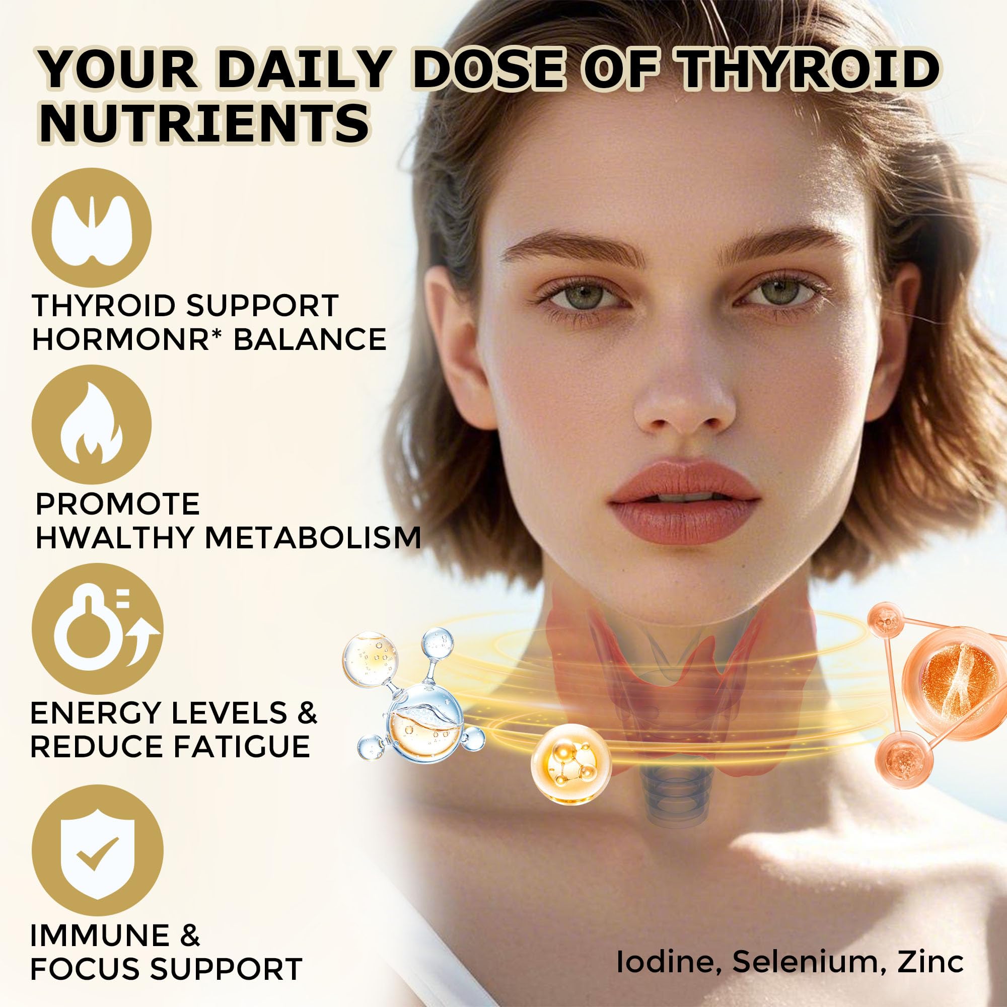 L-tyrosine and ashwagandha in thyroid drops formula