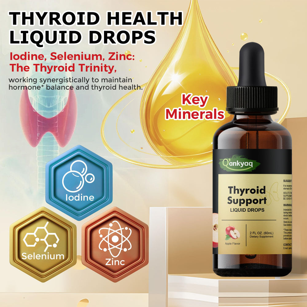 Concept image showing thyroid support boosting metabolism and immunity