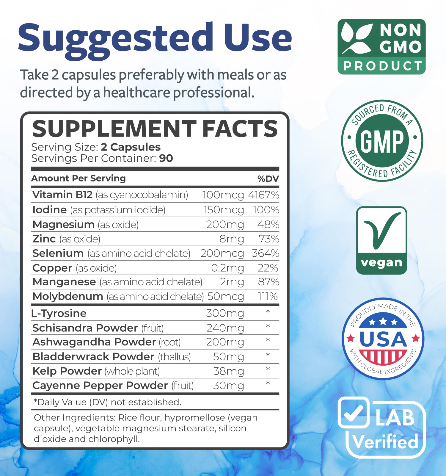 Vitamin B12 and other nutrients for thyroid health