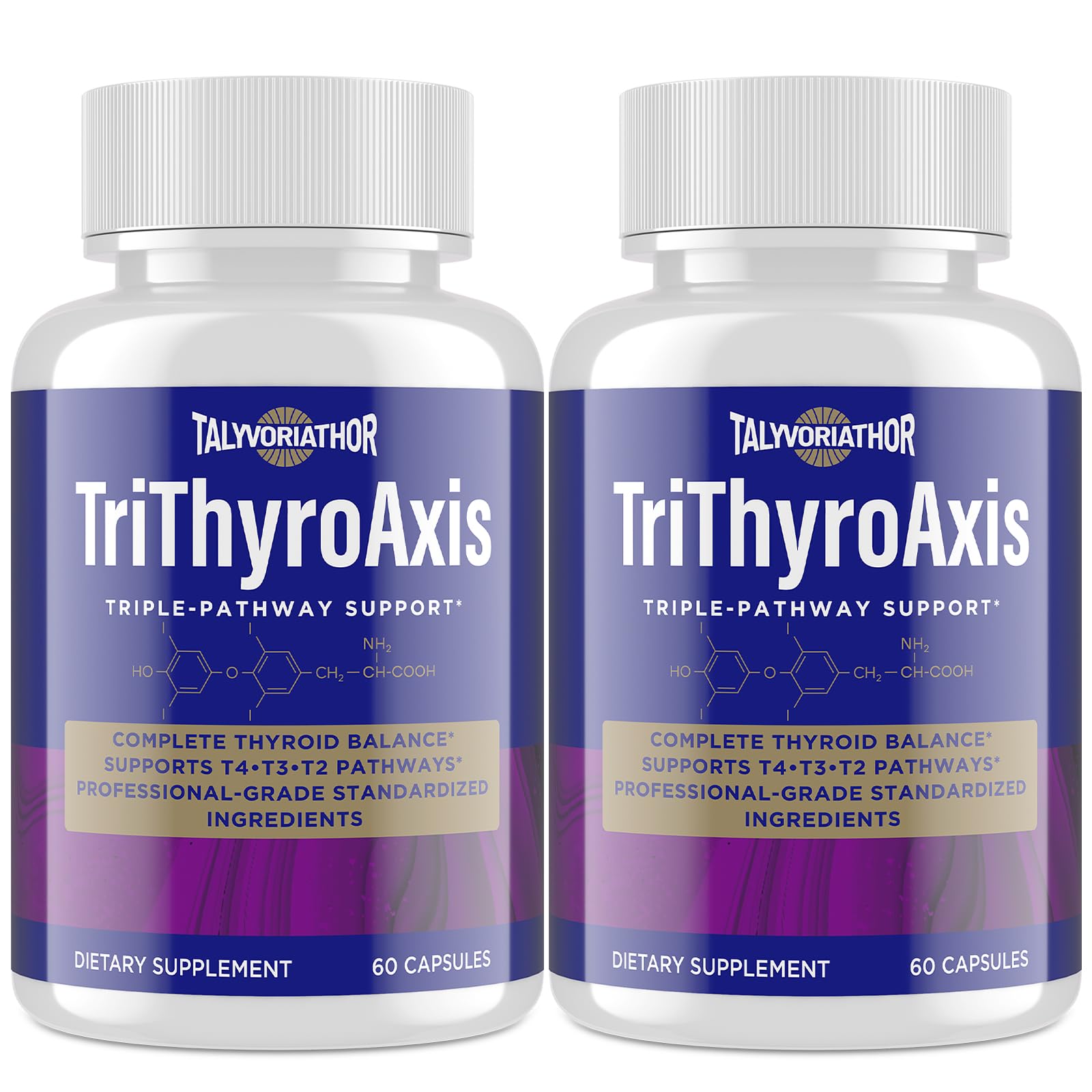 Thyroid TriThyroAxis triple-pathway concept image