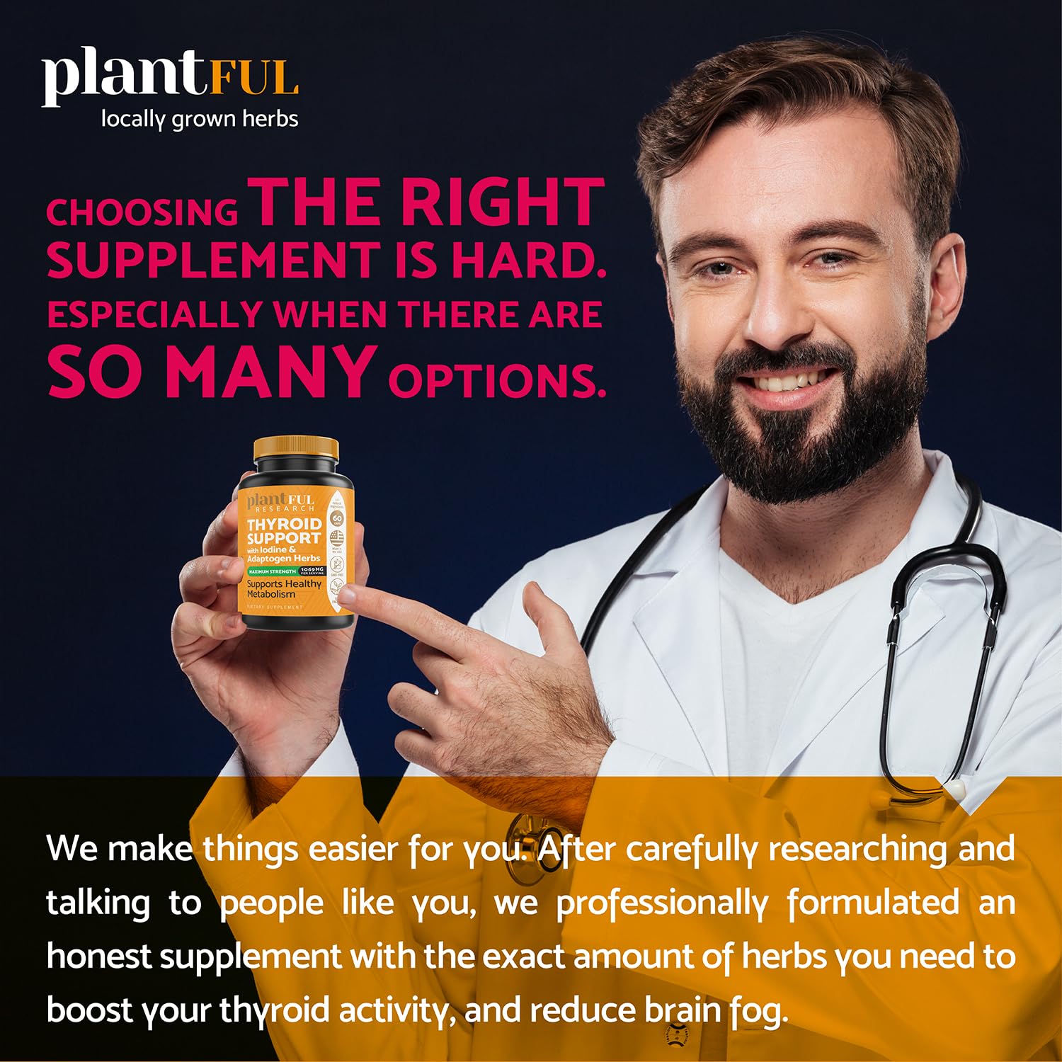 Herbs including Schisandra and kelp in supplement