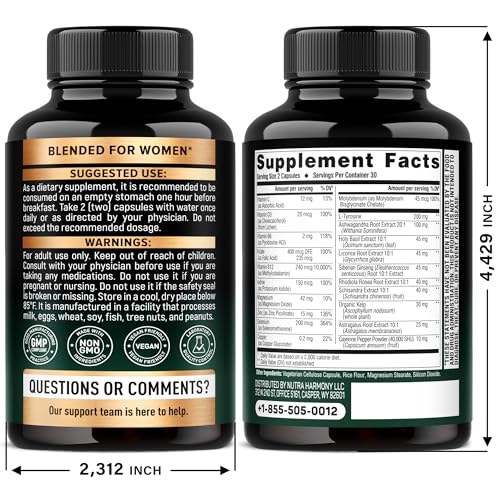 Ingredients highlight: 21-in-1 thyroid complex with zinc and iodine