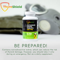 ThyroShield KI 130 mg tablets packaging open