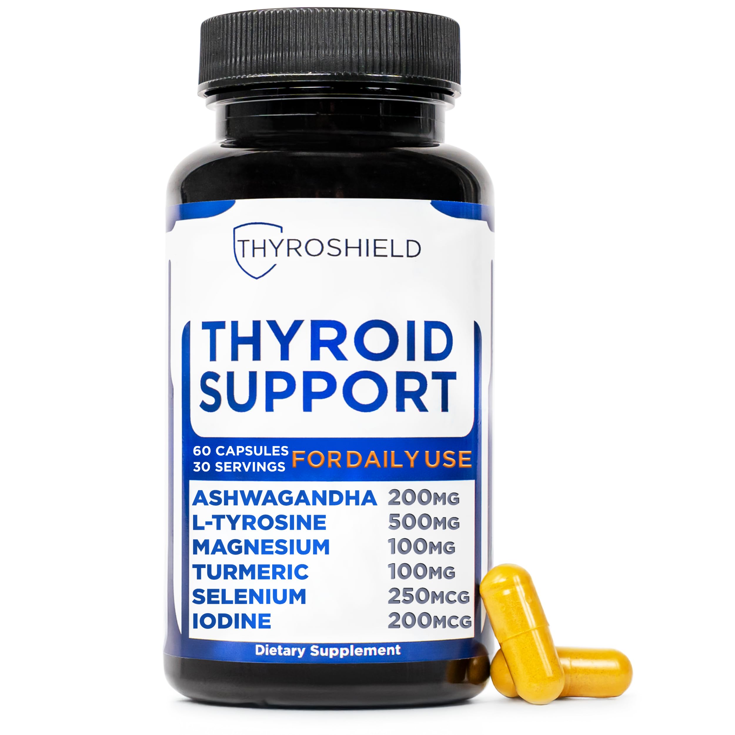 ThyroShield thyroid support bottle with 60 capsules - image 1