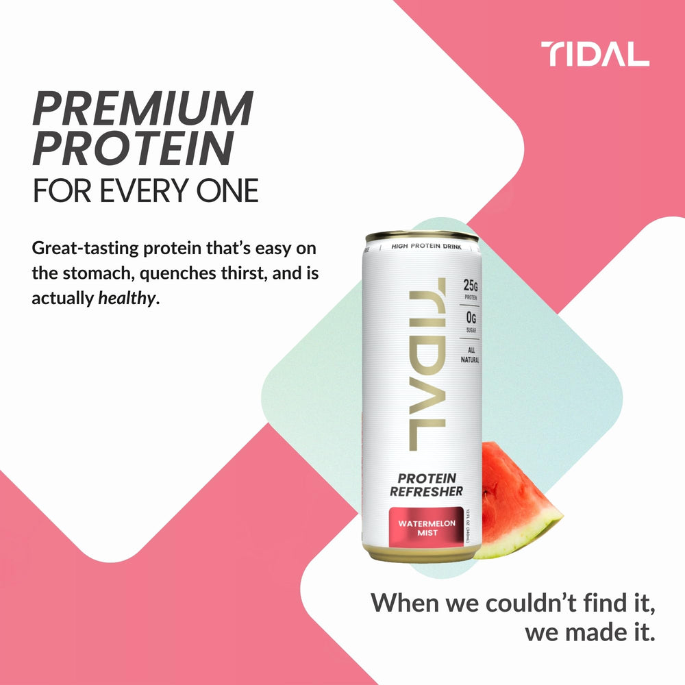 Close-up of BCAAs and grass-fed whey ingredients in TIDAL Protein Refresher