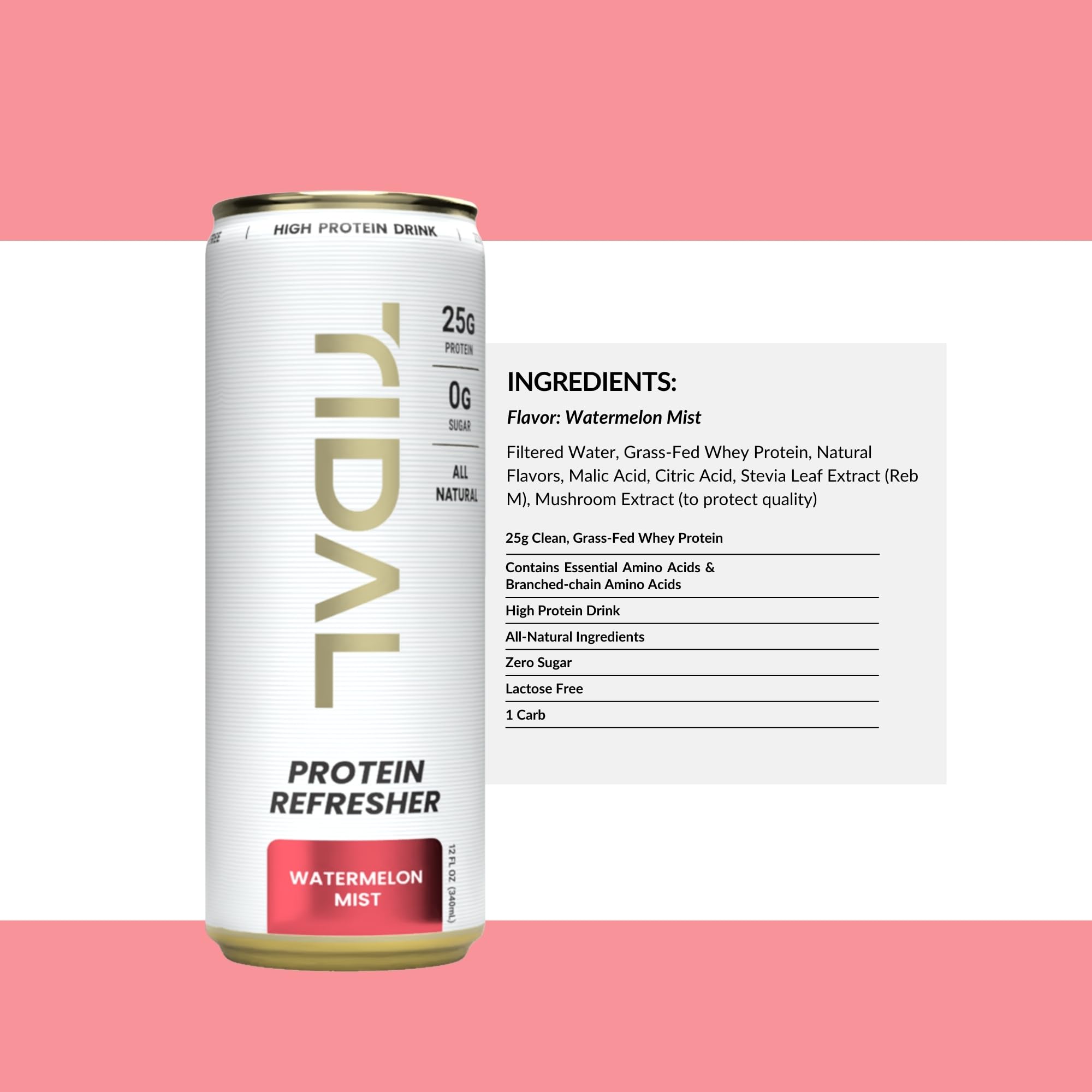 TIDAL Protein Refresher Watermelon Mist 12-pack carton