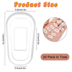 Close-up of slip-on silicone nose pads for glasses