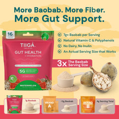 Tiiga baobab fruit close-up shows natural fiber and antioxidants.