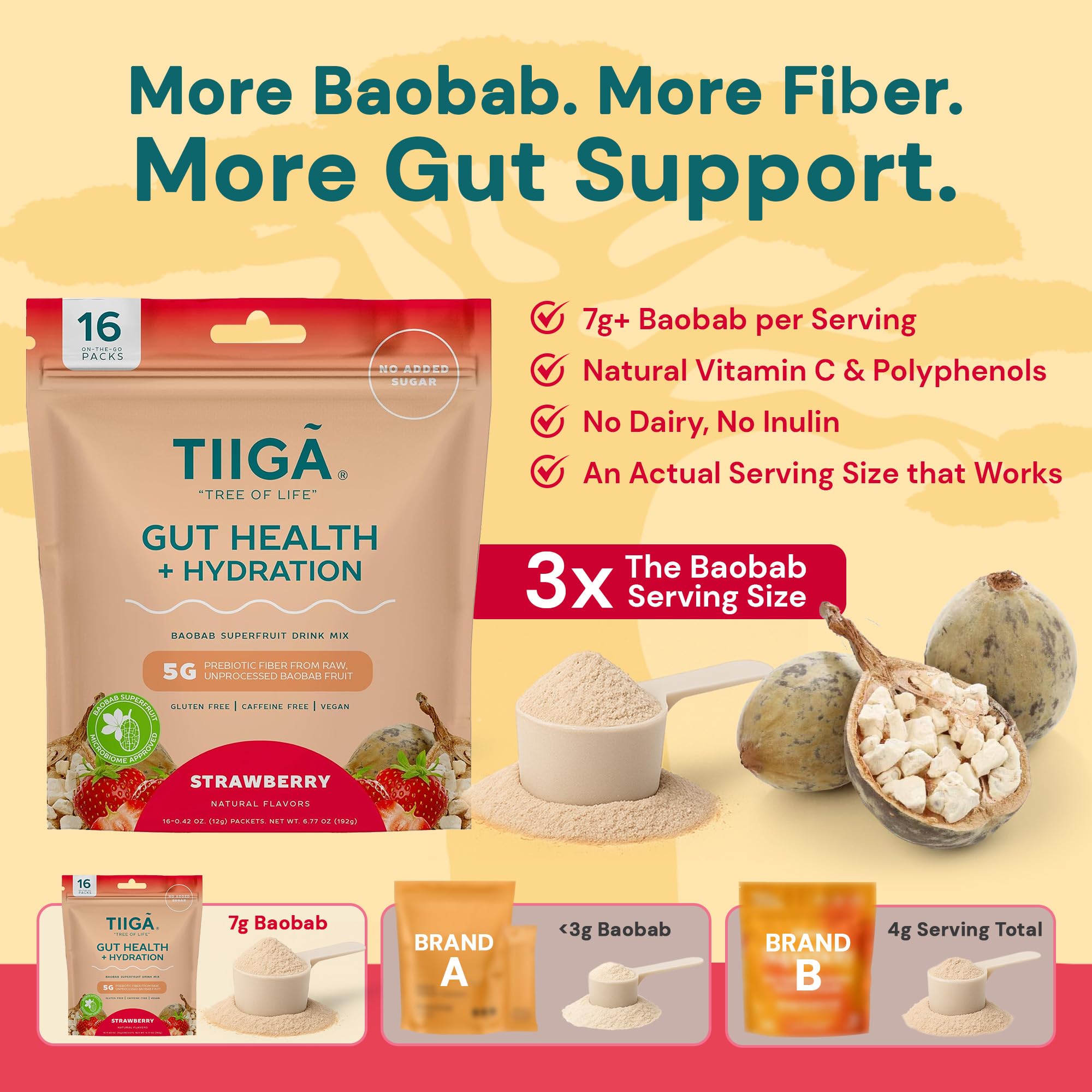 Tiiga drink mix being stirred, showcasing electrolyte balance and hydration.