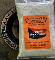 Tikaram PNG Kava Waka Powder 8oz bag – front view