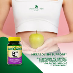 Back view of Timed-Release B Complex 100 bottle label