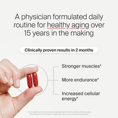 Close-up of Timeline Mitopure softgels for convenient daily supplementation.