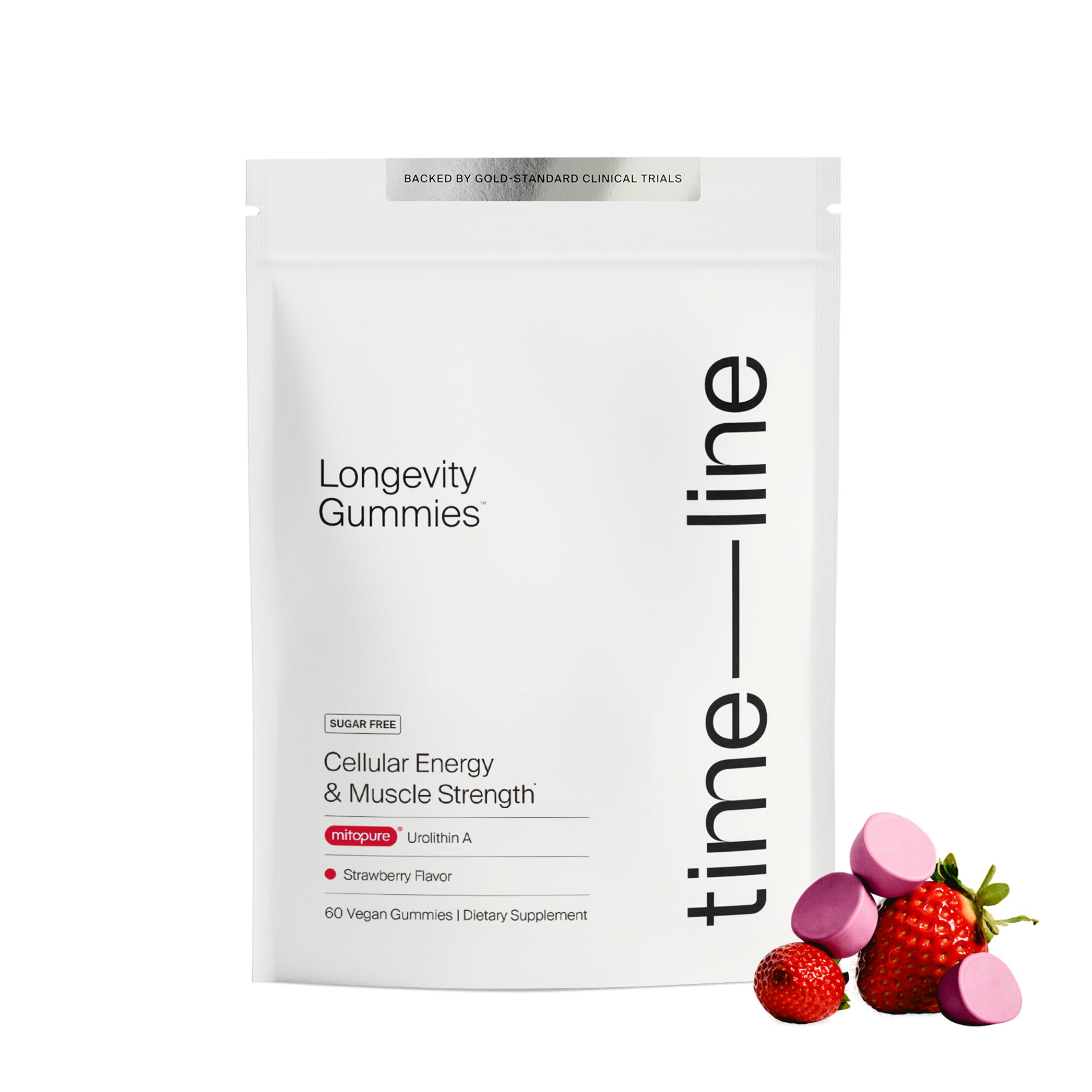 Bottle of Timeline Mitopure Urolithin A Gummies