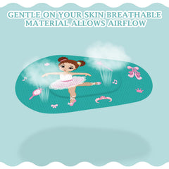 Close-up of comfortable non-woven fabric eye patches for kids