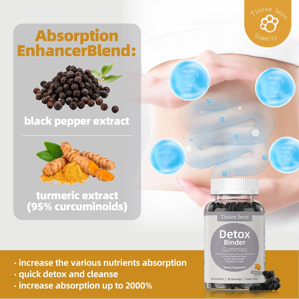 Tinies bers Detox Binder Gummies kids usage illustrates family-friendly detox support potential