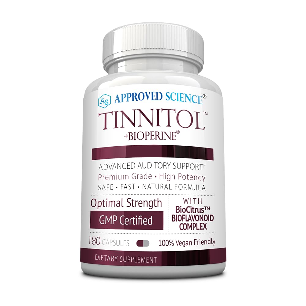 Approved Science Tinnitol bottle with label