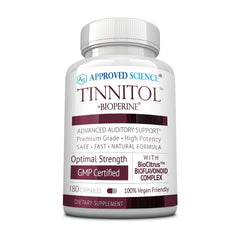 Approved Science Tinnitol bottle with label