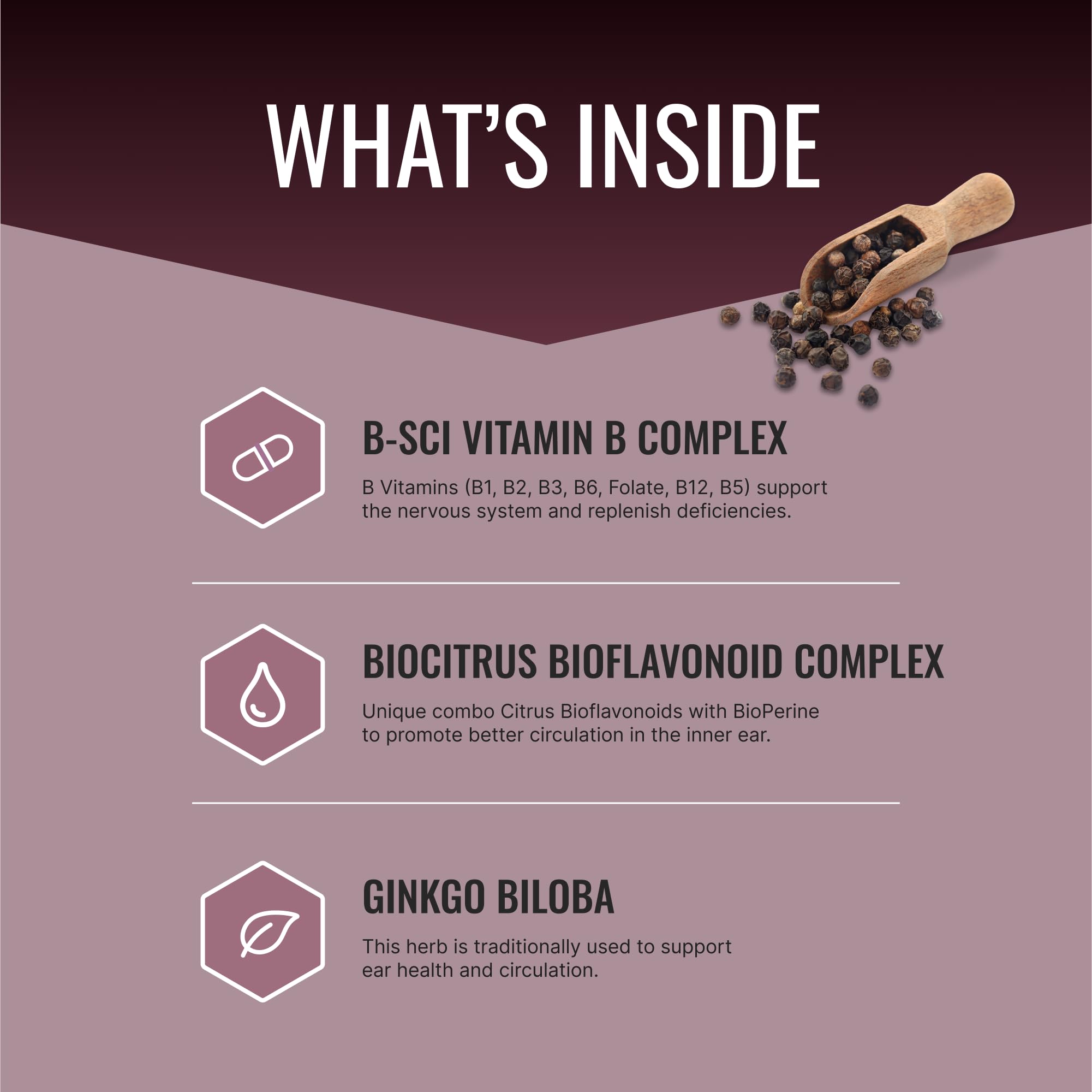 Close-up of Tinnitol bottle label