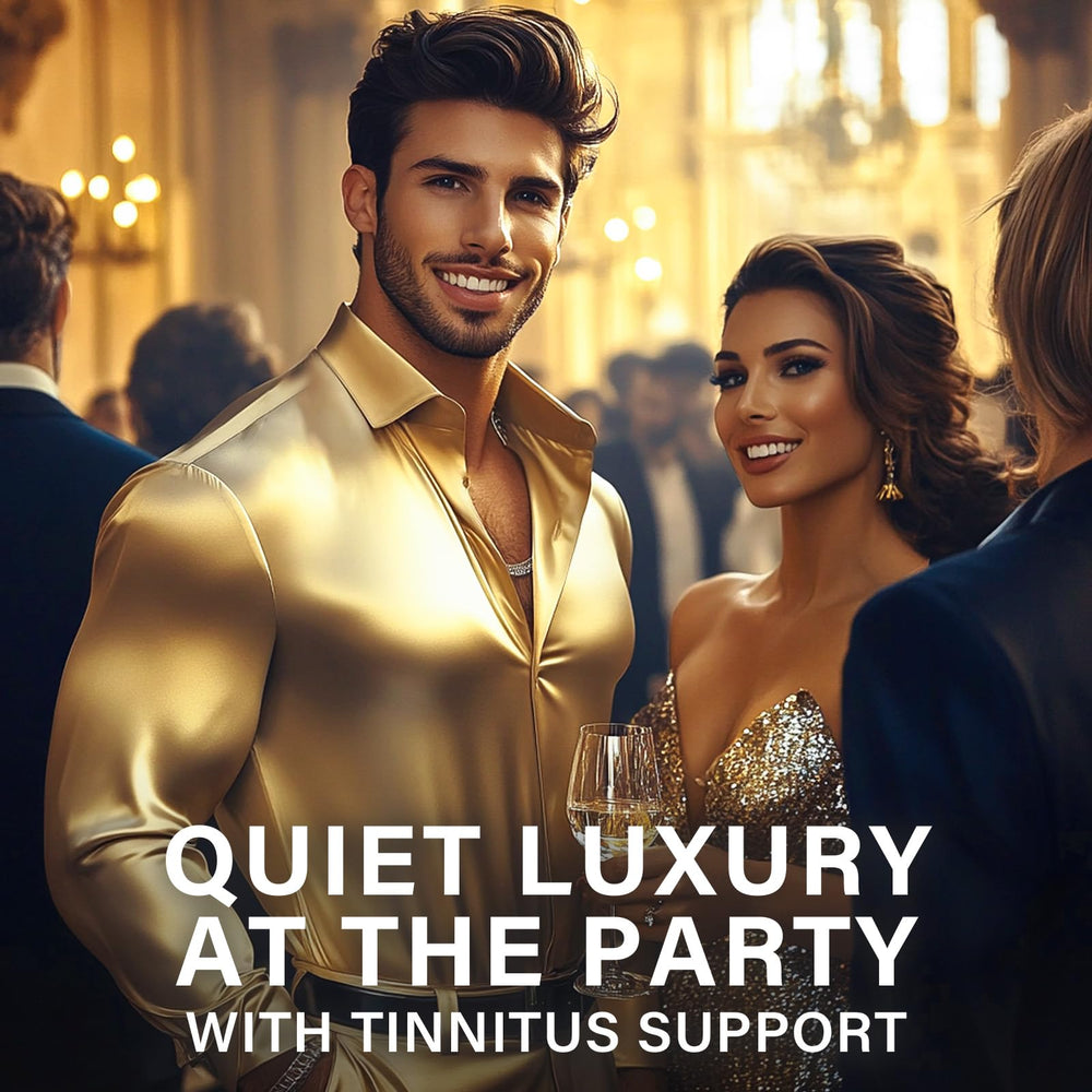 Packaging closeup for tinnitus relief supplement