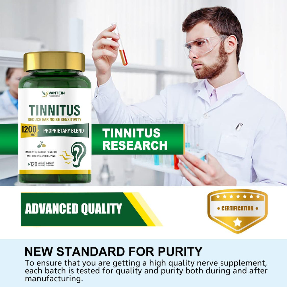 Ingredients visual for tinnitus relief supplement