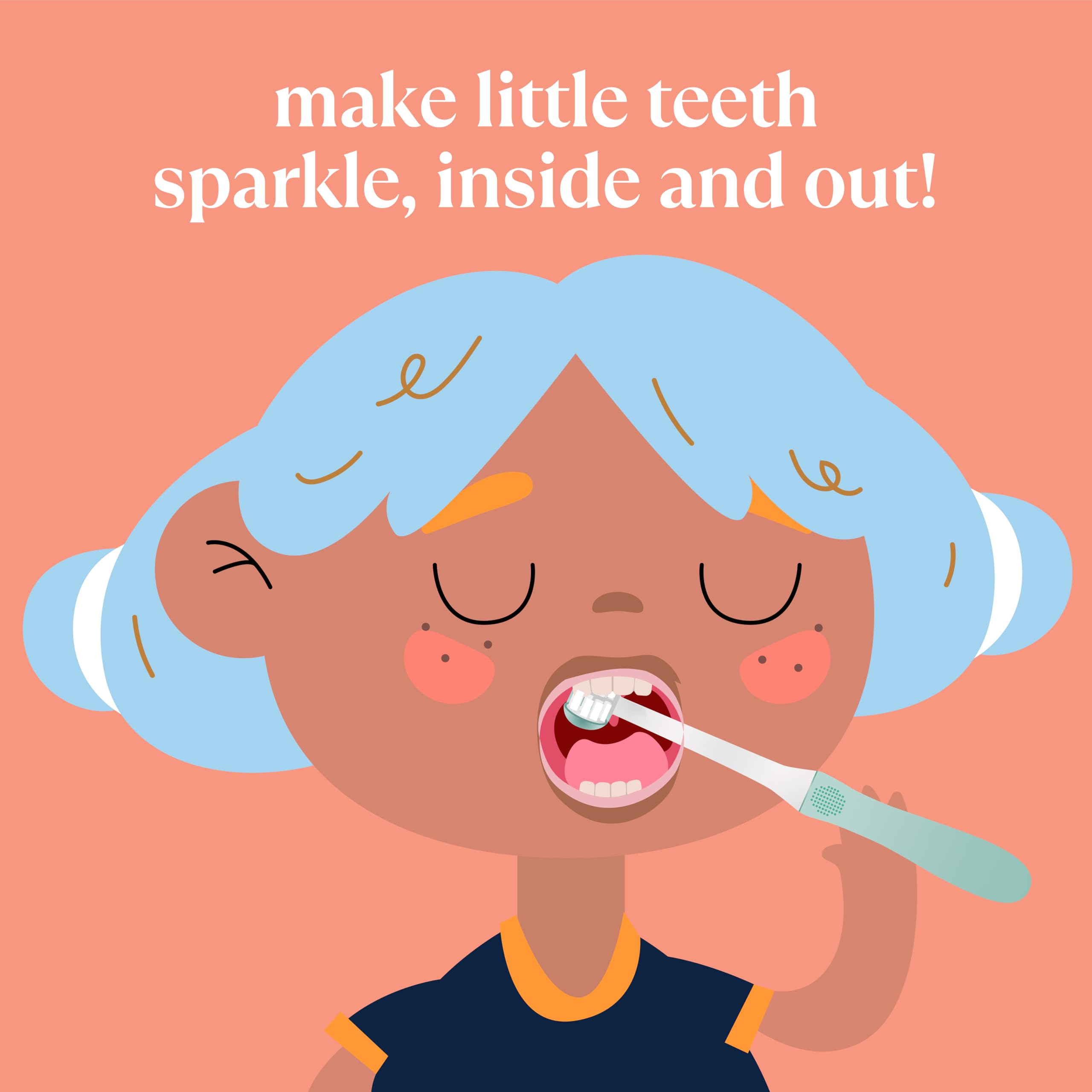 Toddler-friendly toothbrush in blue for ages 1-2