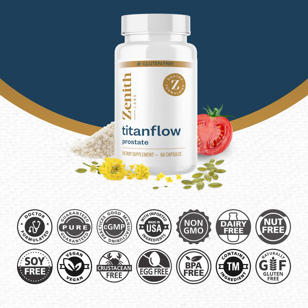 TitanFlow broccoli sprouts and pygeum components